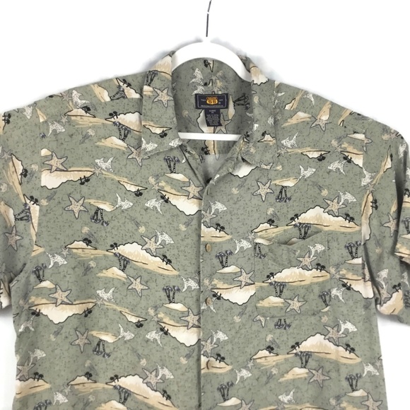 Route 66 Hawaiian Shirt Mens XL Camp Tropical Print Short Sleeve Rayon Beach - Picture 3 of 6